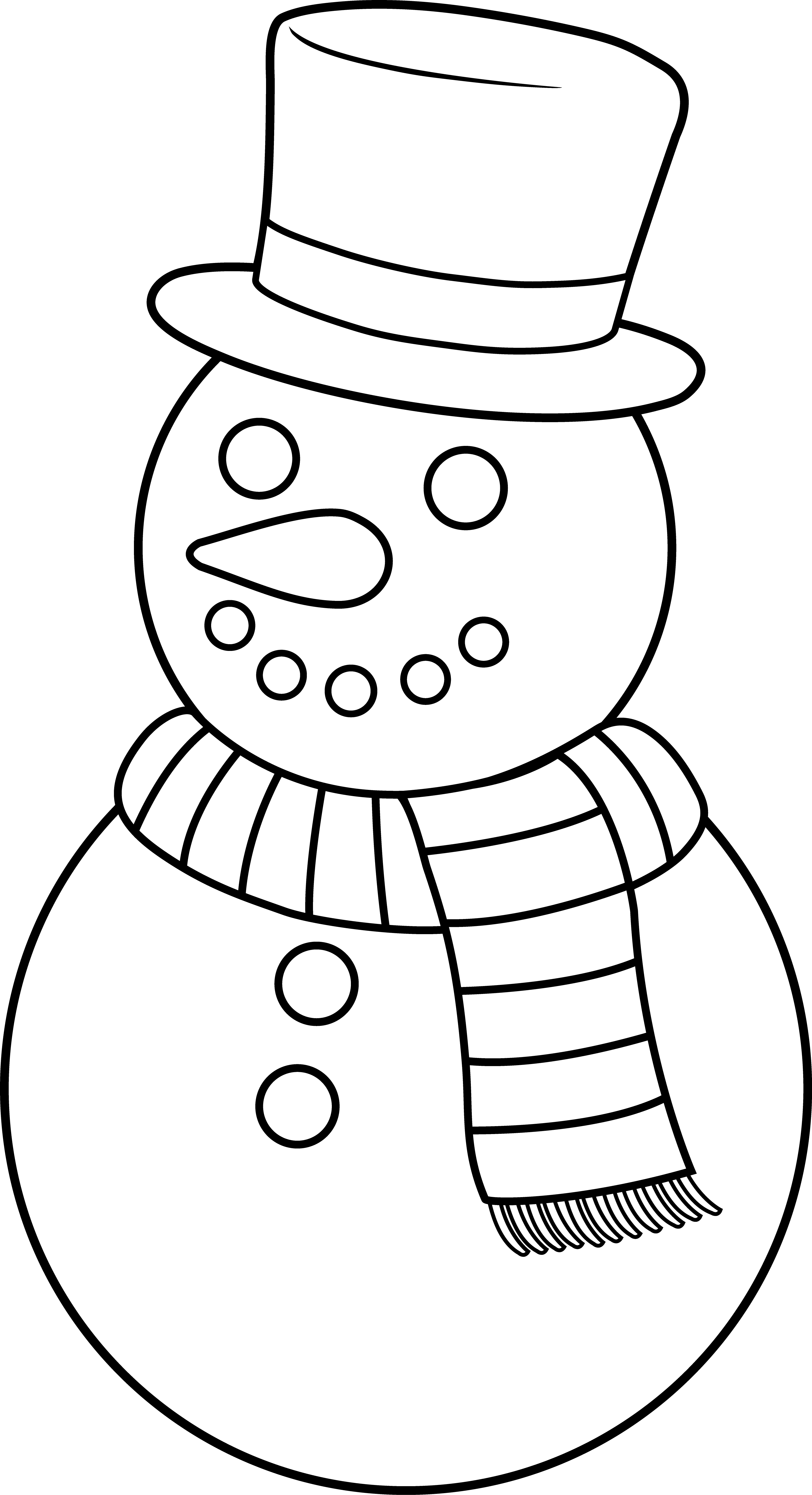 Snowman Clipart Template Snowman Template Transparent FREE For