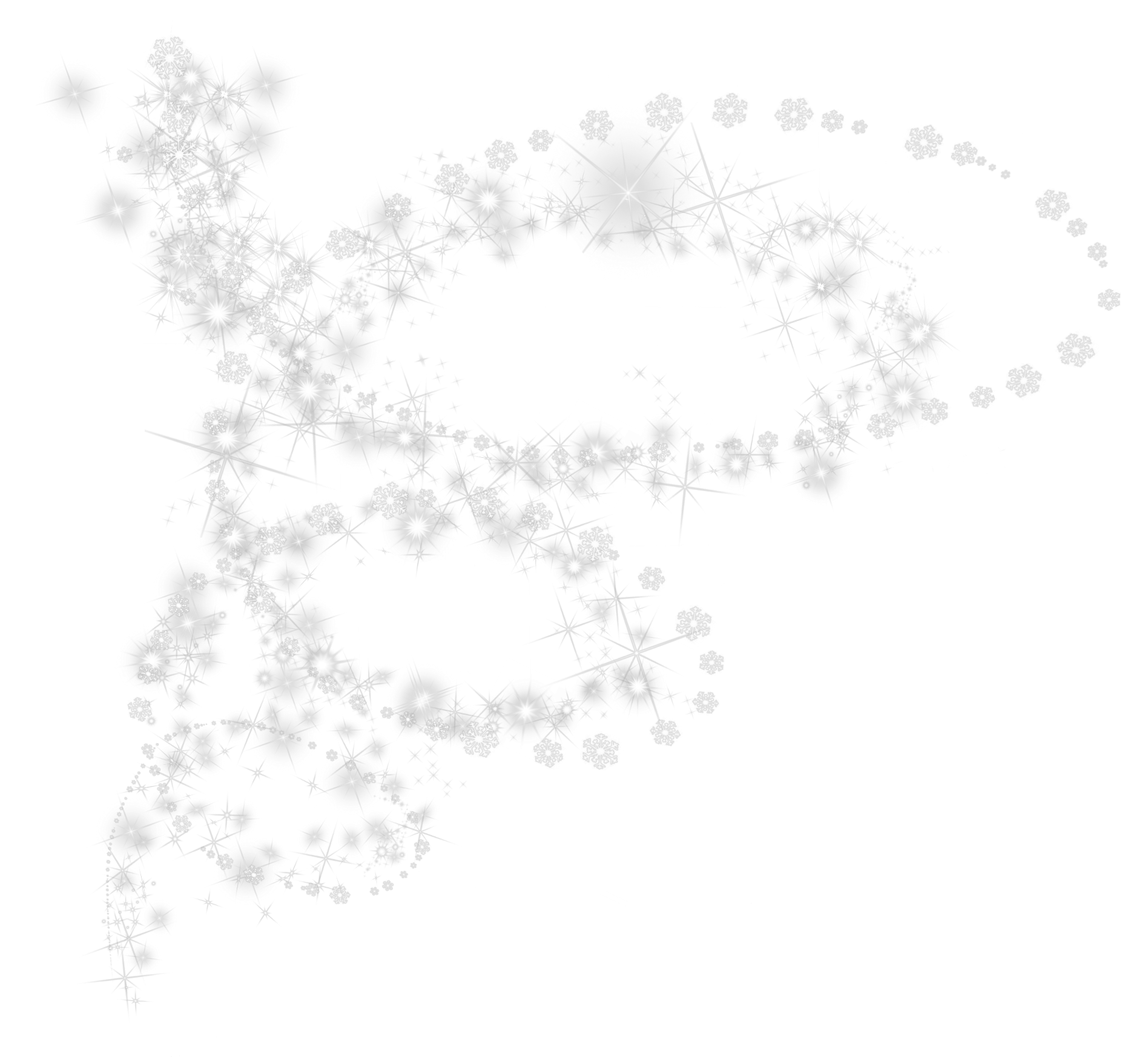 Snowflakes with shining effect. Clipart snowflake transparent background