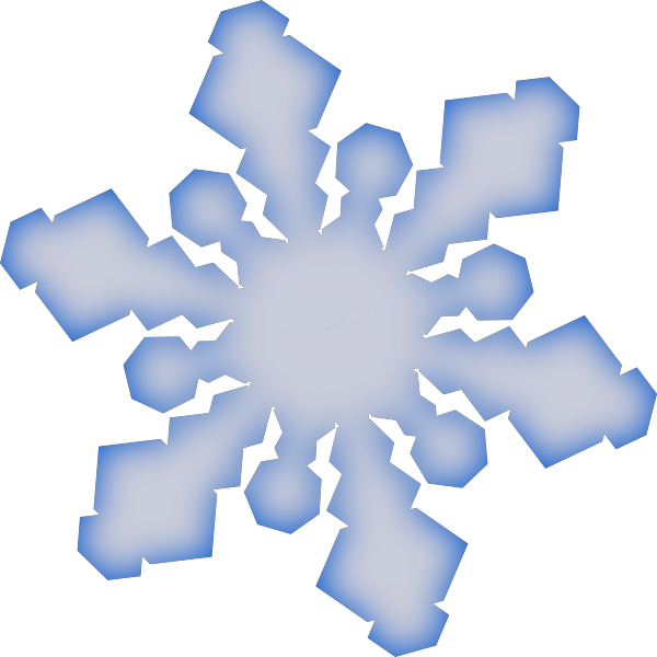 clipart snowflake scene