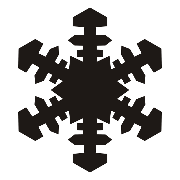 File svg wikimedia commons. Snowflake clipart vector