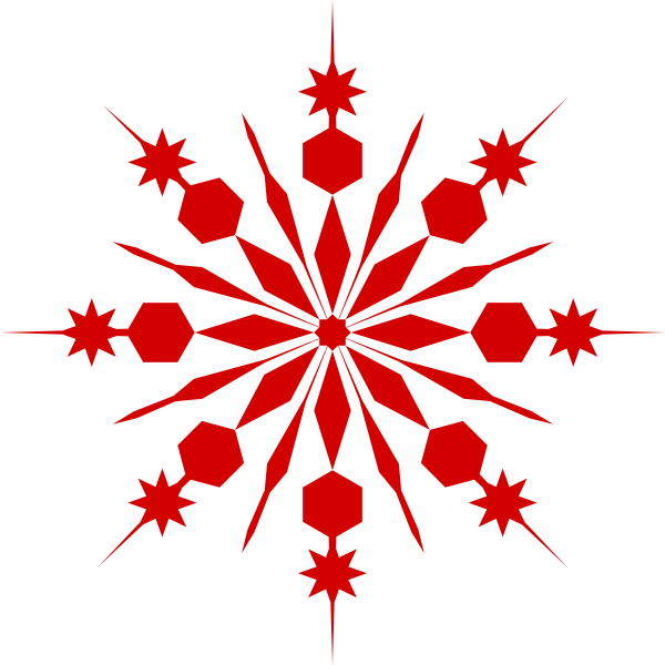 Snowflake red