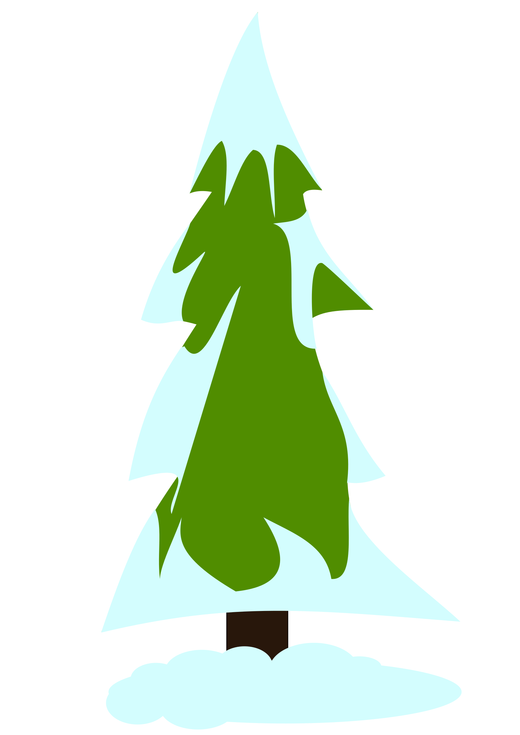 Clipart snow tree. Snowy pine big image