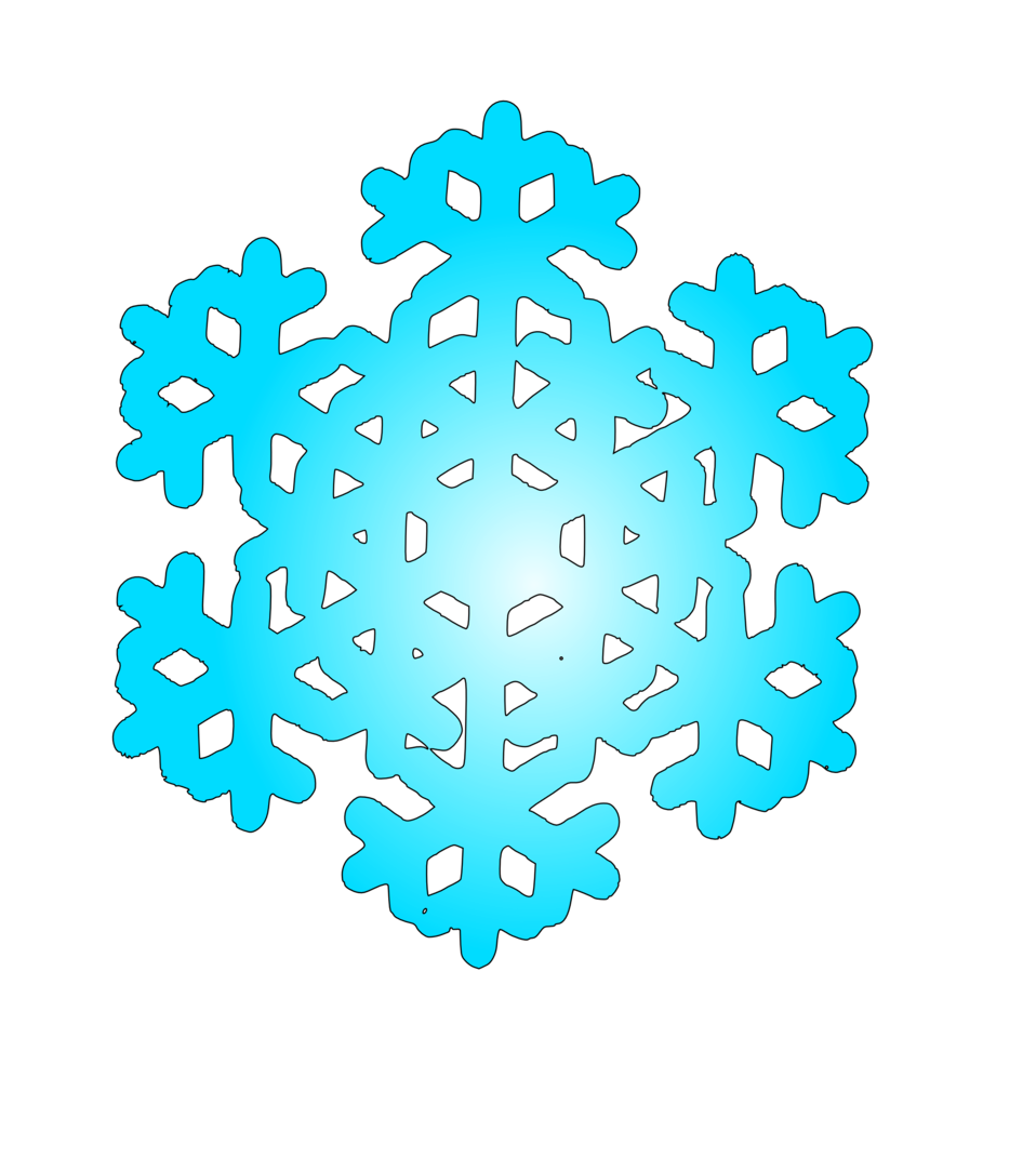 clipart snow turquoise