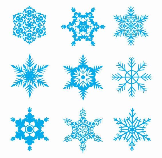 Snow flakes clip art. Clipart snowflake vector
