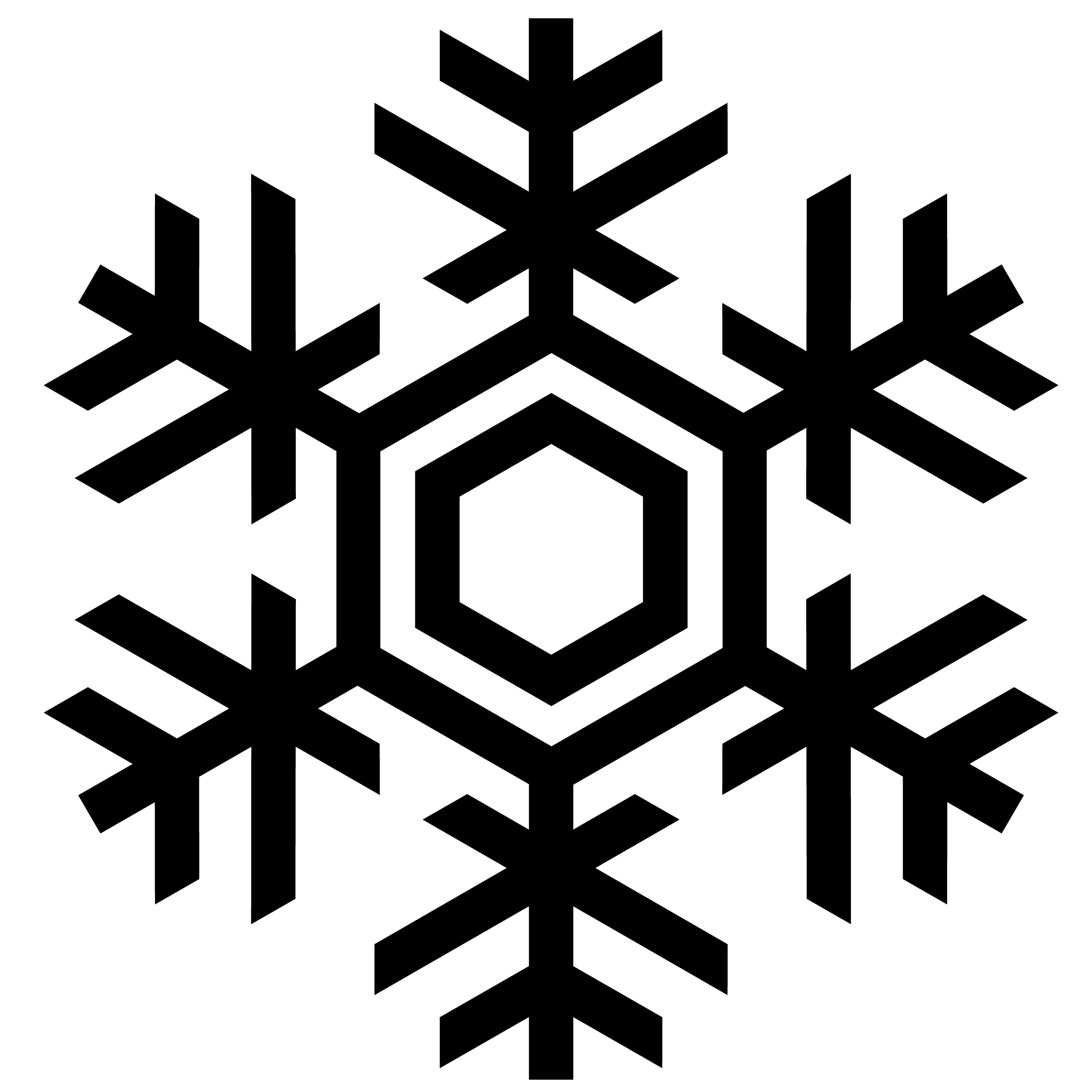 Clipart snowflake vector.  snowflakes vectors silhouette