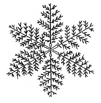 clipart snowflake vintage