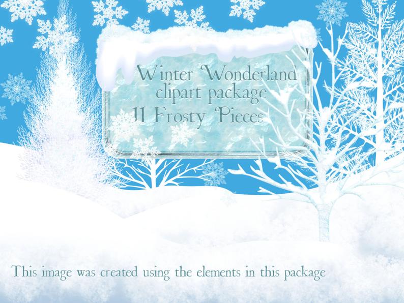 clipart snow winter wonderland