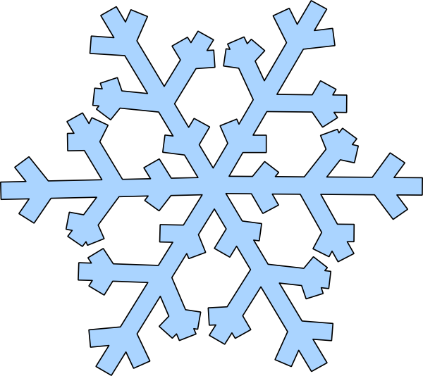 Clipart snowflake. Green clip art at