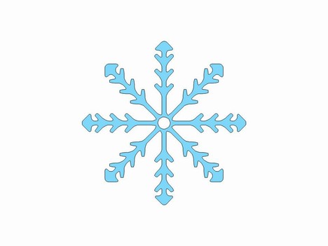 clipart snowflake aqua