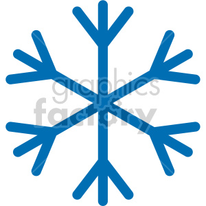 Blue rf clip art. Clipart snowflake basic