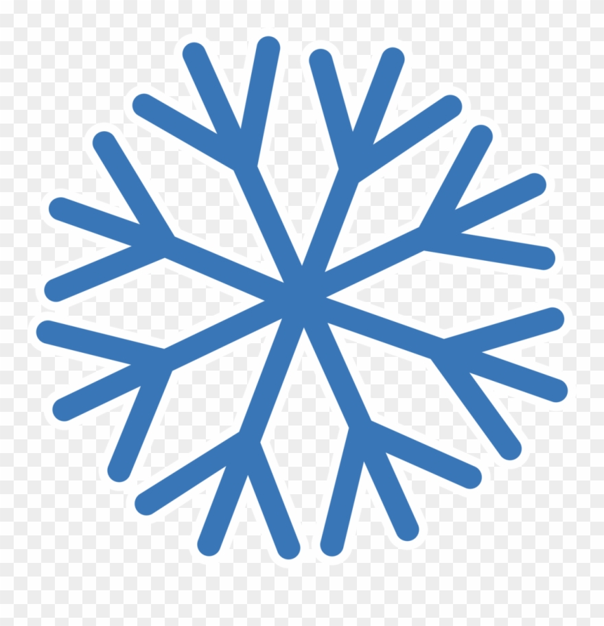 With transparent background simple. Clipart snowflake basic