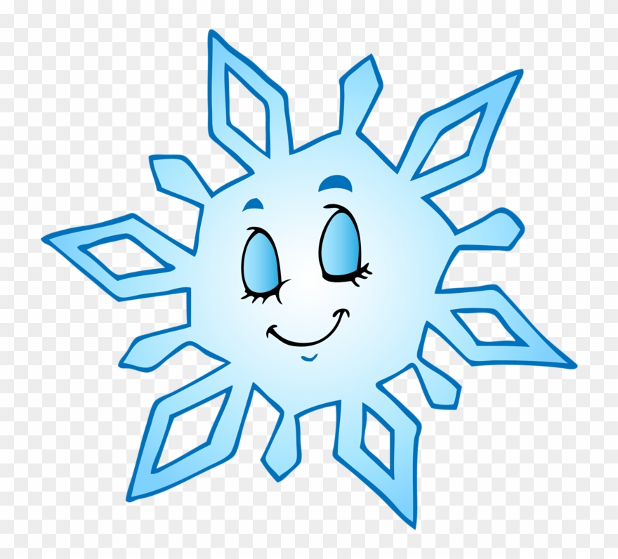 snowflake clipart cartoon
