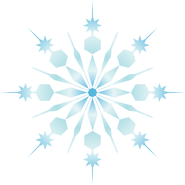 snowflake clipart modern