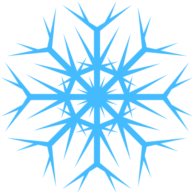 clipart snowflake cluster
