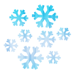snowflake clipart cluster
