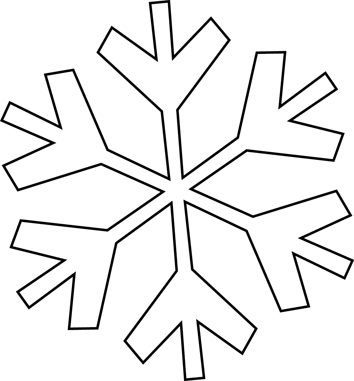 clipart snowflake craft