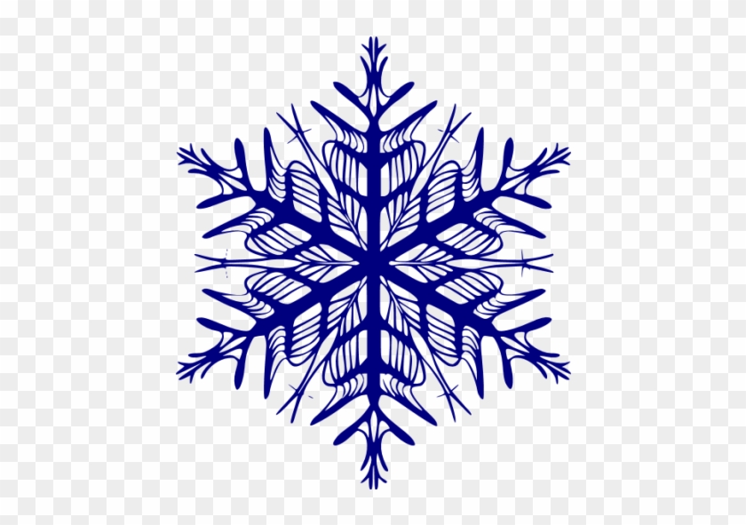 clipart snowflake dark blue