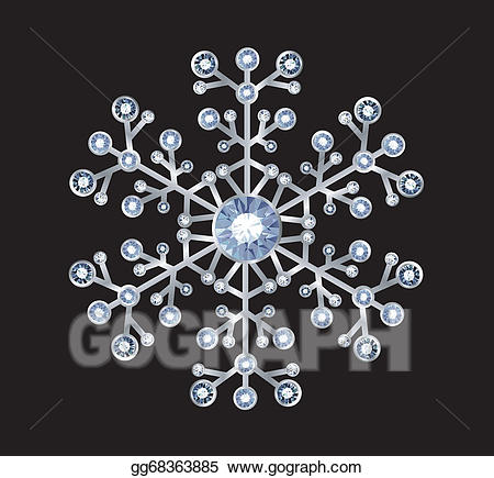 clipart snowflake diamond