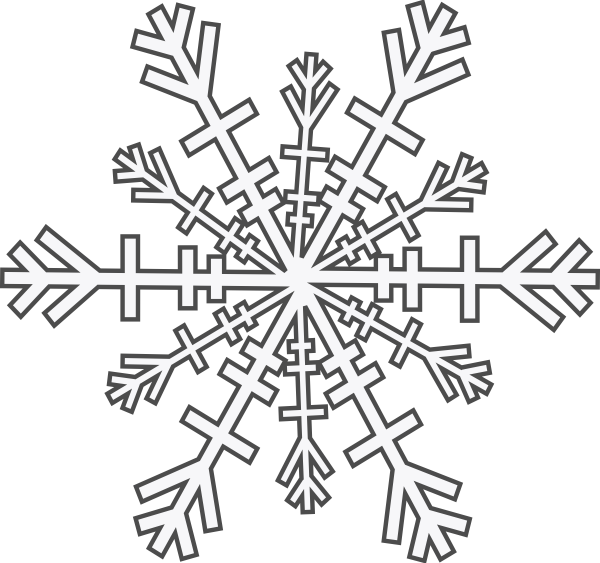 snowflake clipart line