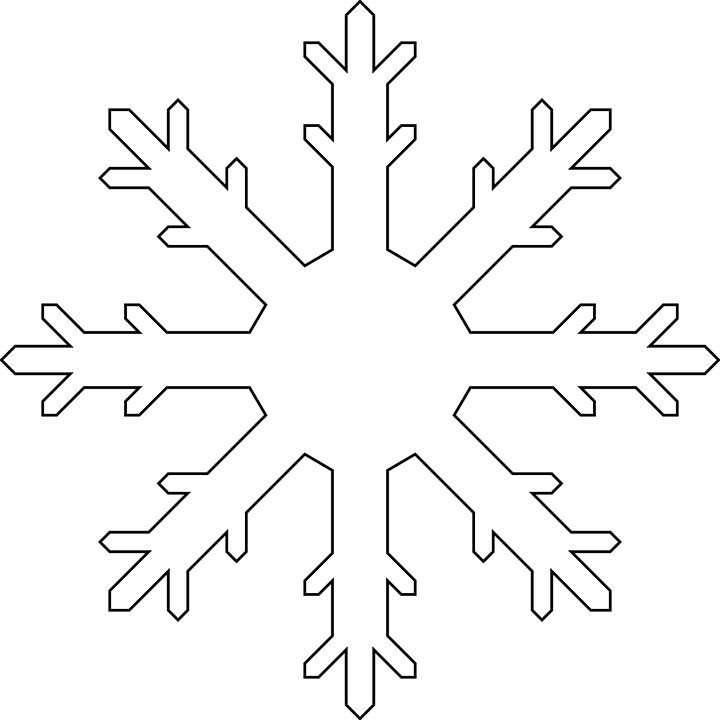 Black and white shop. Clipart snowflake gambar