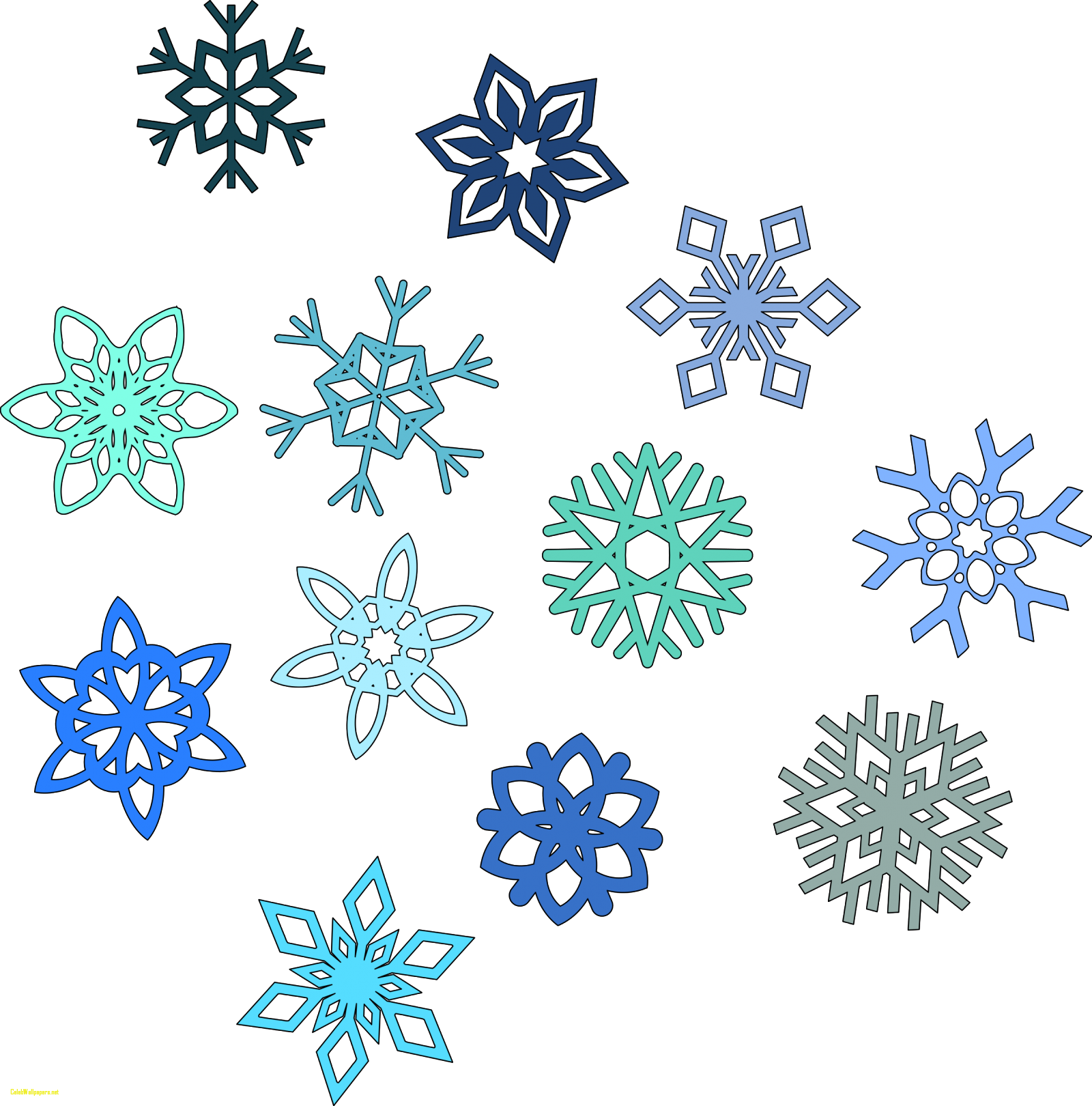 snowflake clipart gambar