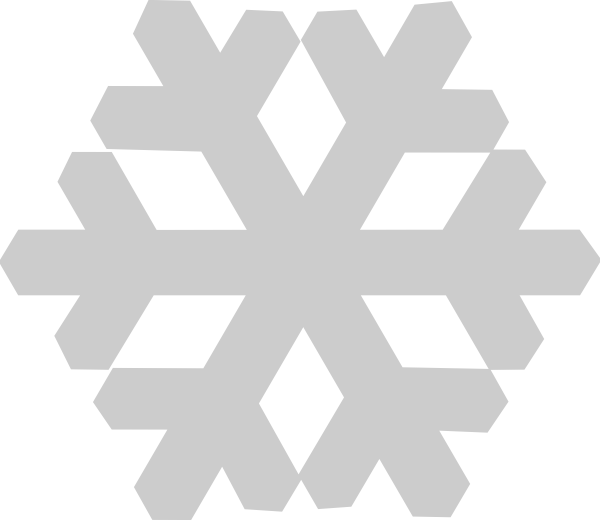 clipart snowflake grey