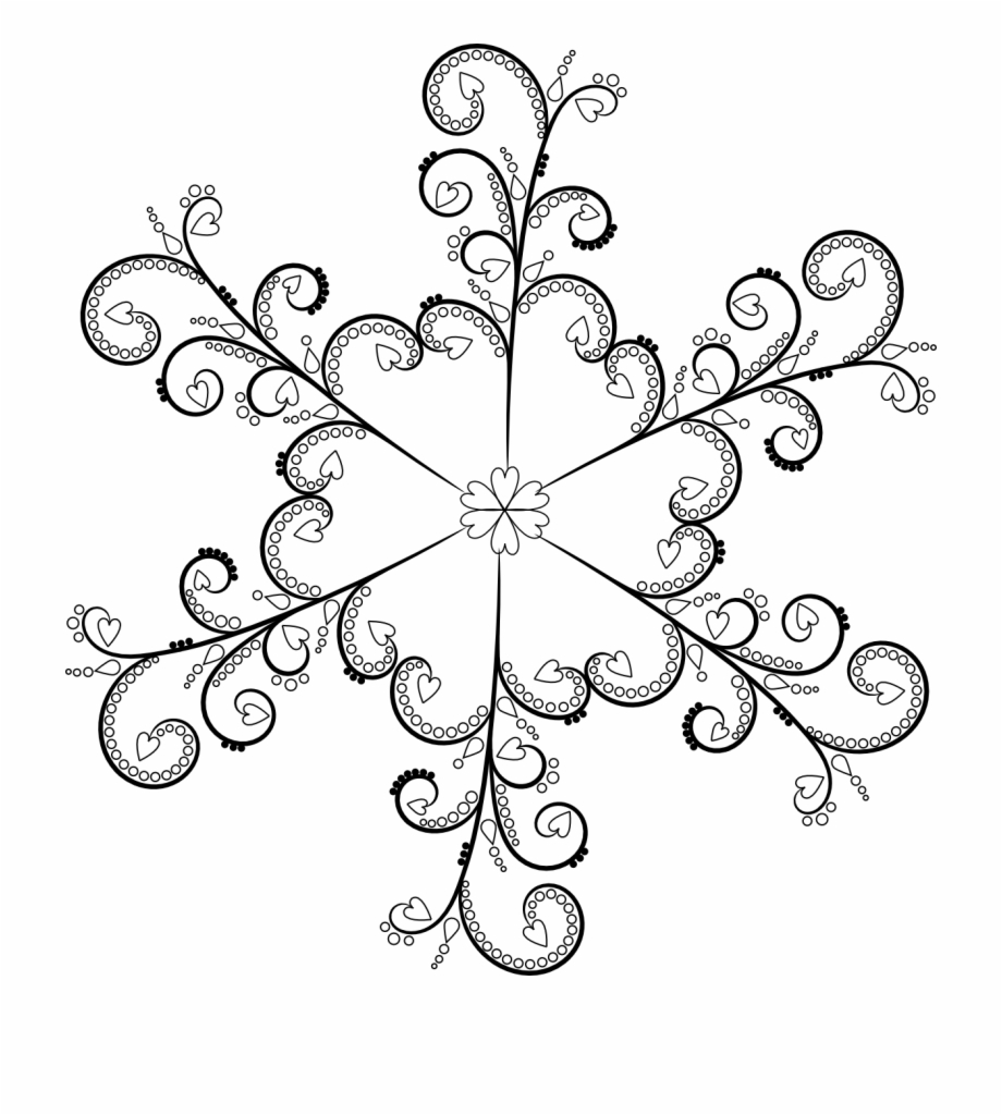 clipart snowflake lace