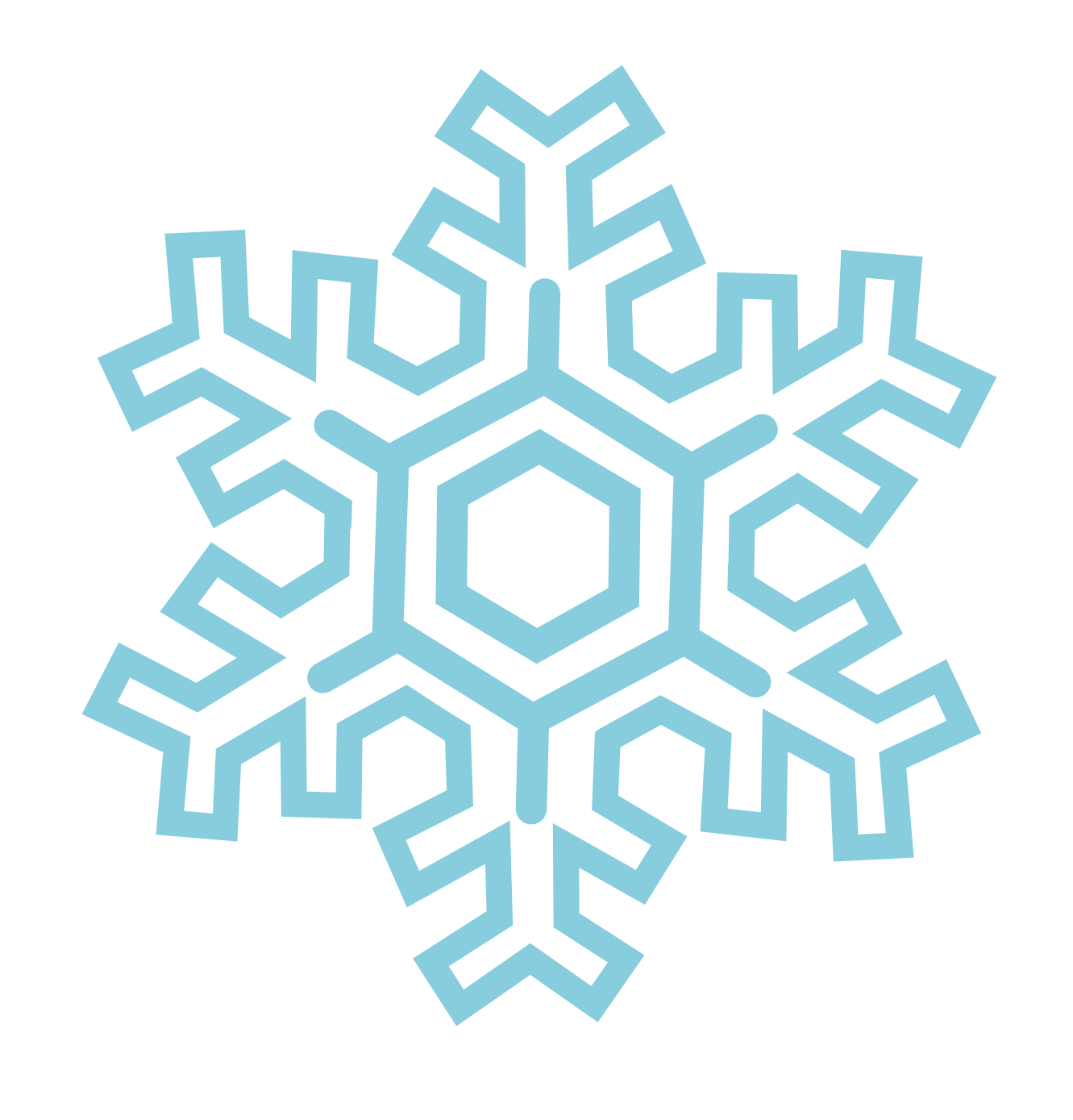 clipart snowflake logo