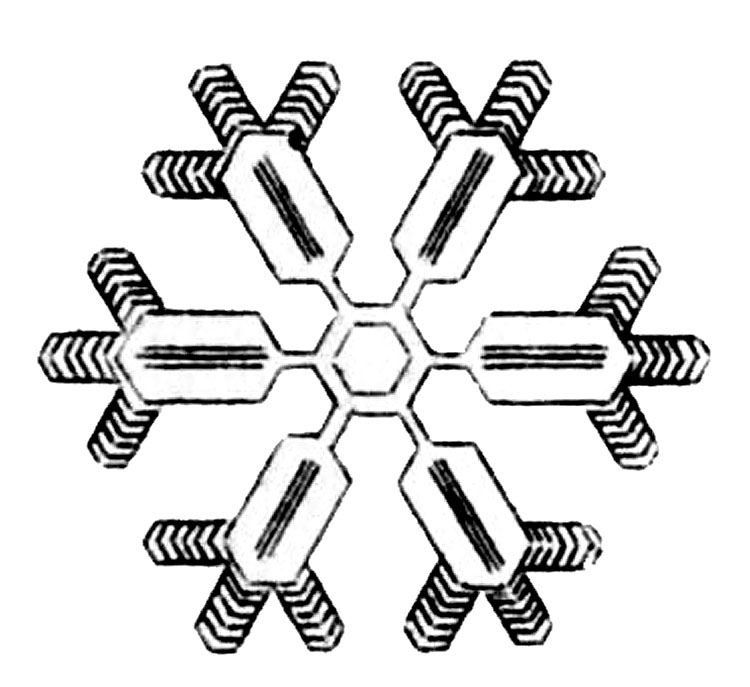 Vintage winter clip art. Clipart snowflake musical
