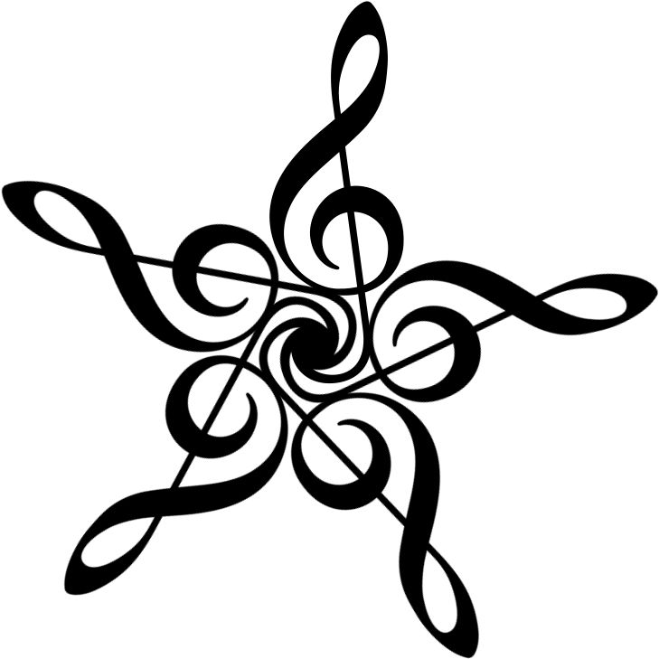 clipart snowflake musical