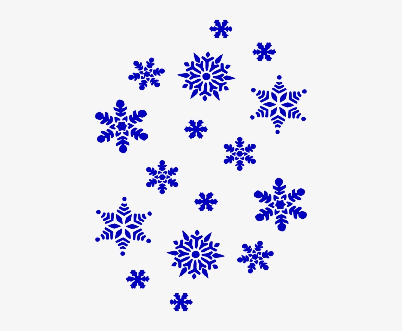 snowflake clipart navy blue
