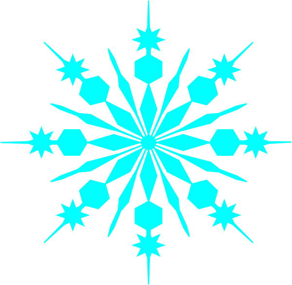 clipart snowflake outline