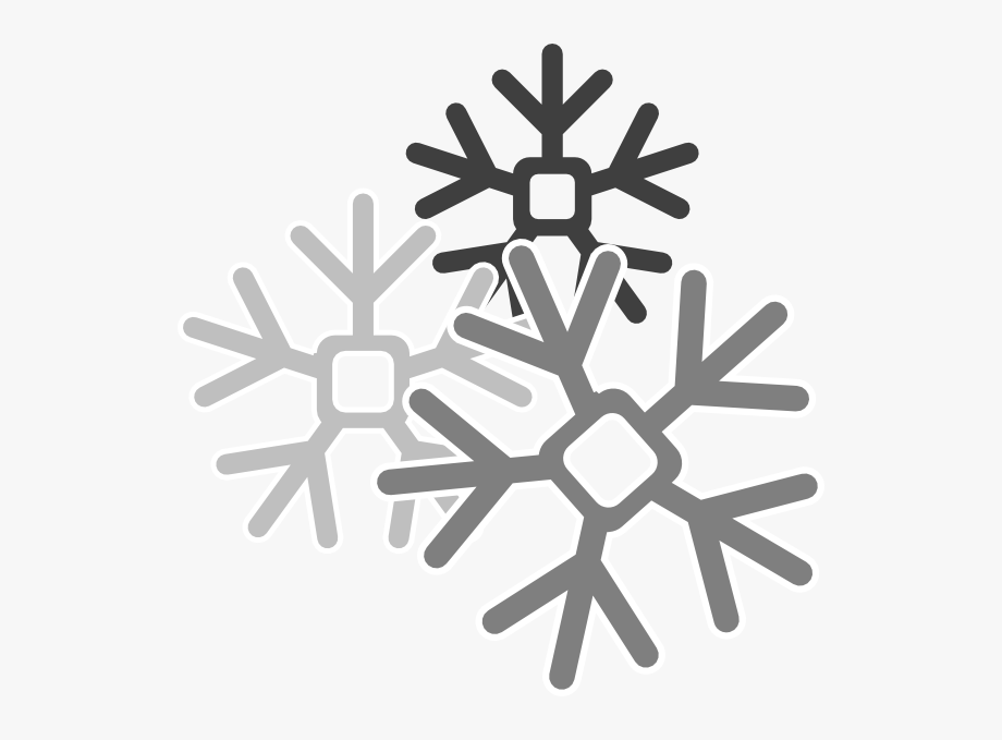 Clipart snowflake party. Gray snowflakes clip art