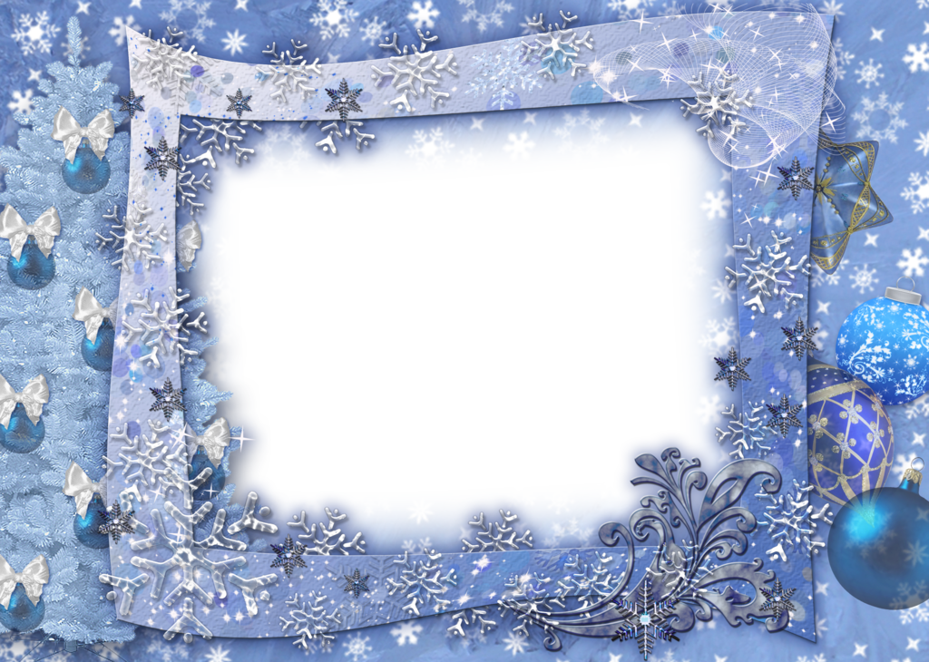 snowflake clipart picture frame