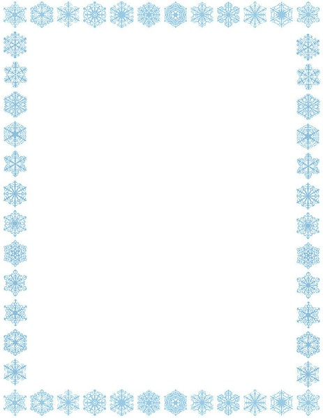 snowflake clipart picture frame
