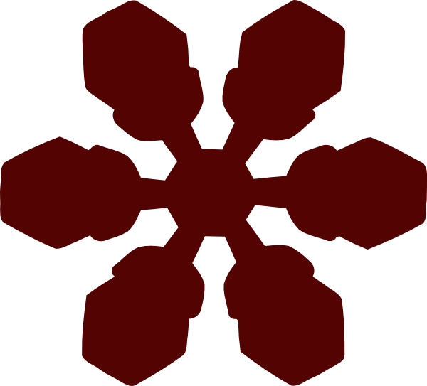 Clip art at clker. Clipart snowflake red