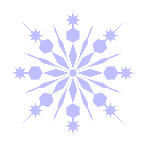 clipart snowflake round