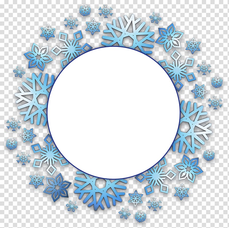snowflake clipart round