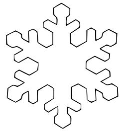 clipart snowflake shape