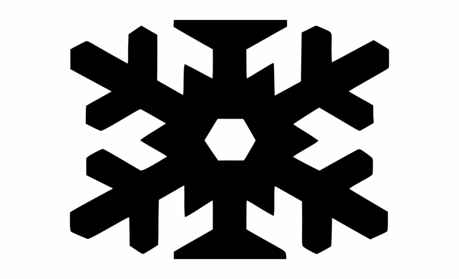 clipart snowflake silhouette