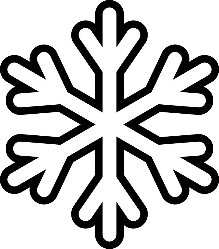 clipart snowflake stencil