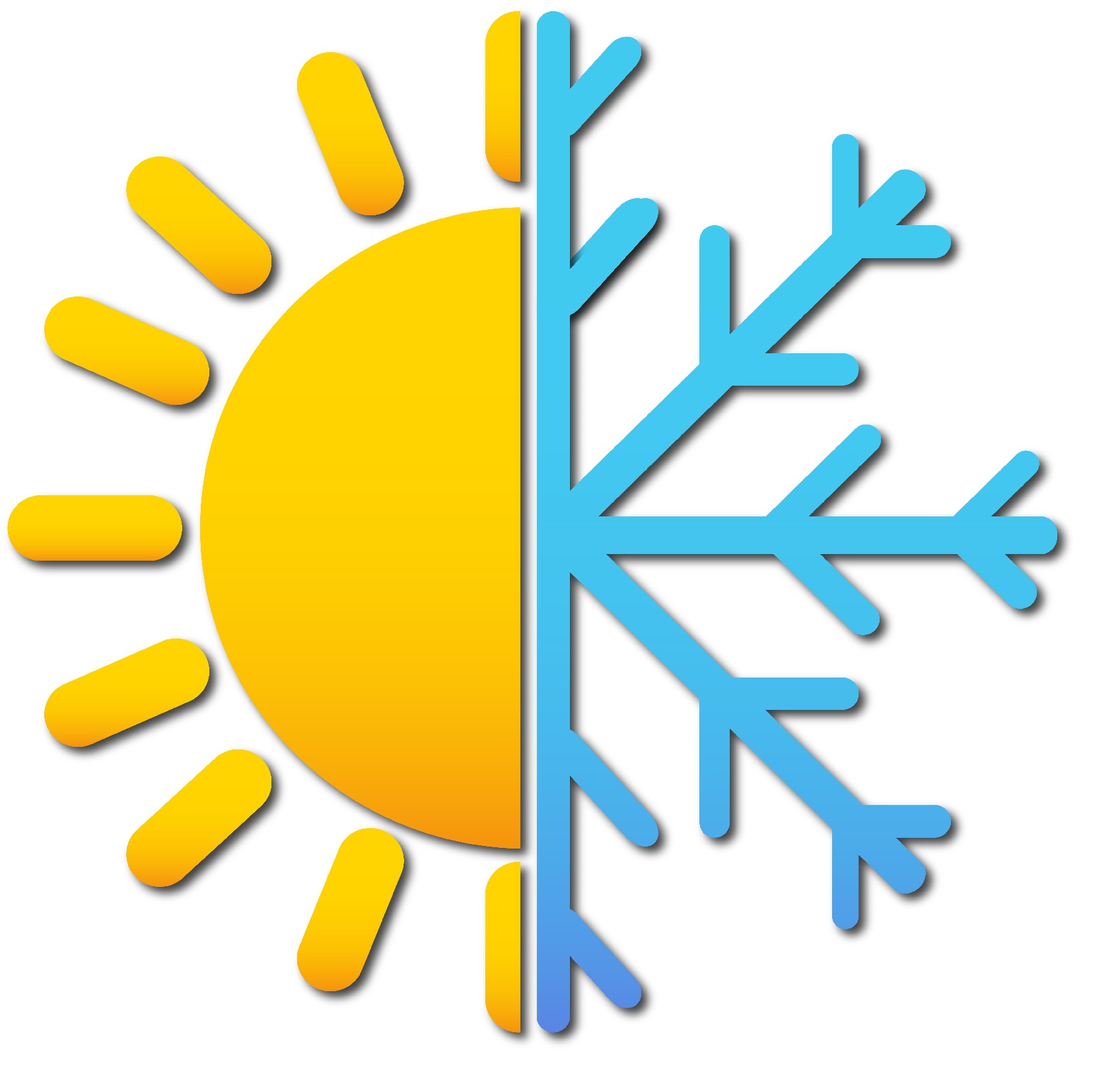Free cooling cliparts download. Clipart snowflake sun