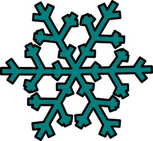 Clipart snowflake teal. Clip art at clker