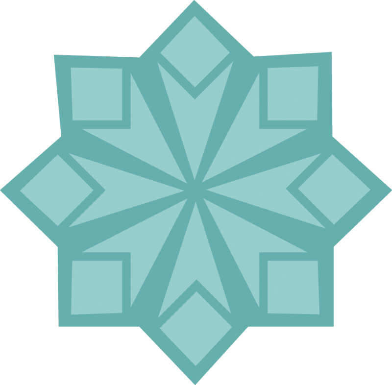 Svg file for scrapbooking. Clipart snowflake teal