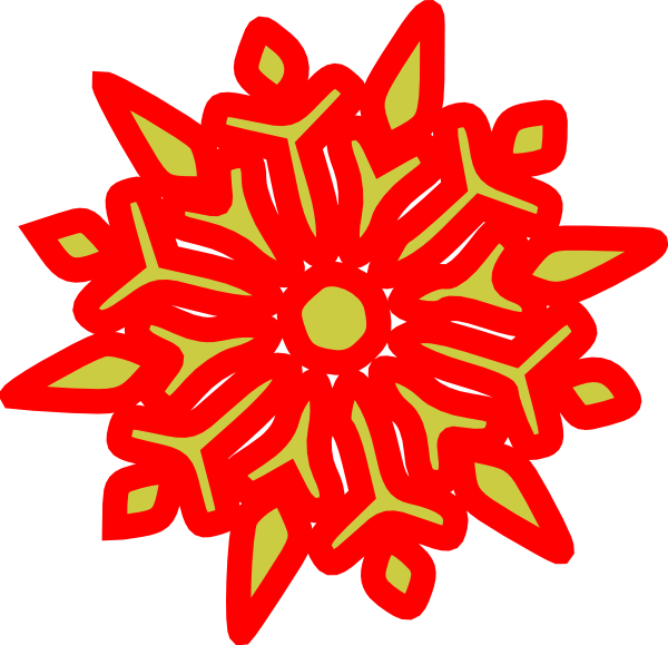 clipart snowflake trim