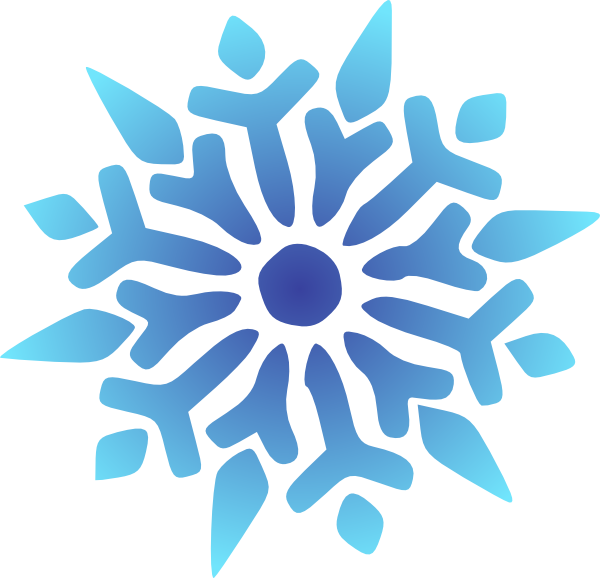 clipart snowflake turquoise