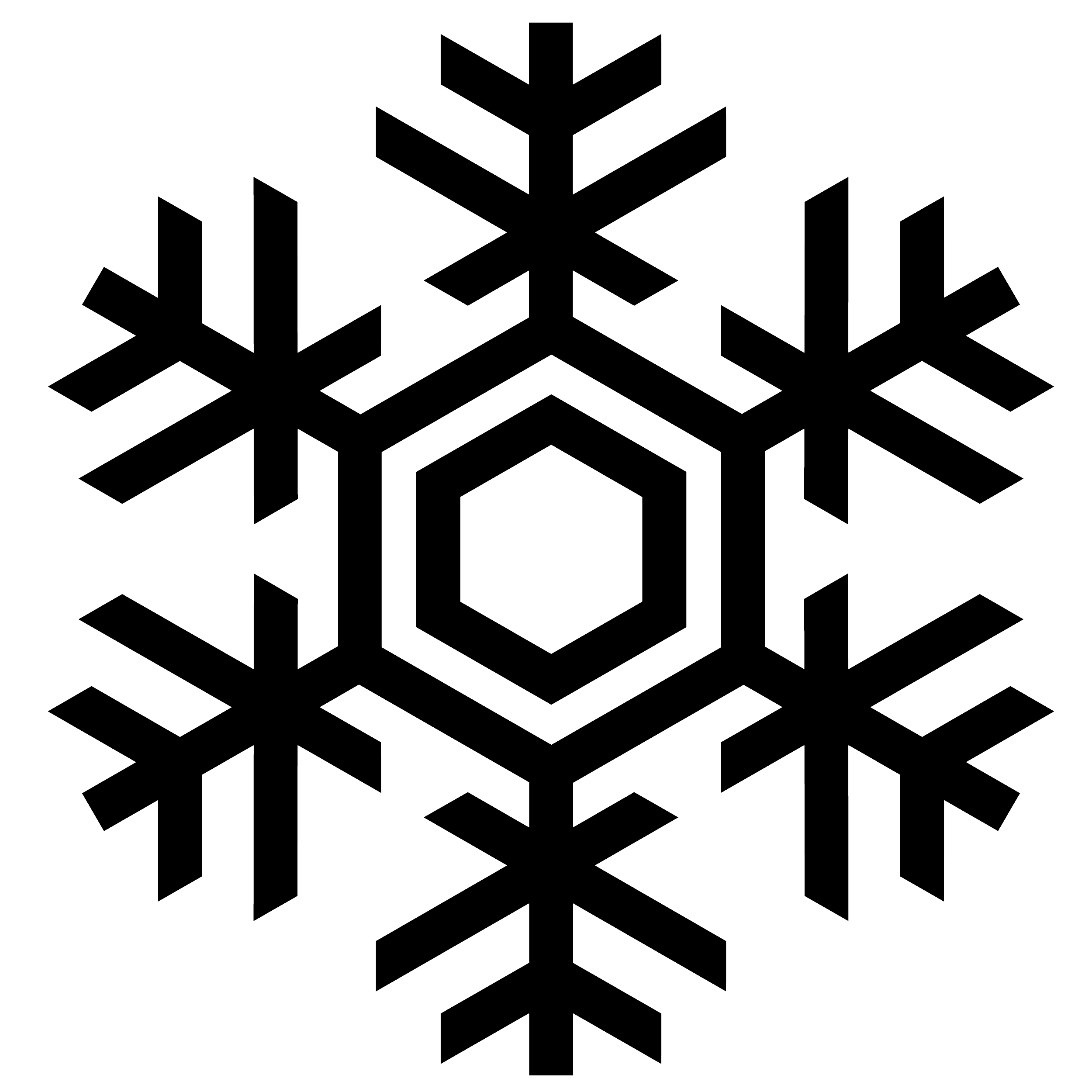 Clipart snowflake vector. Euclidean clip art silhouette