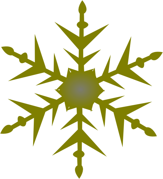 Golden solid clip art. Clipart snowflake vector