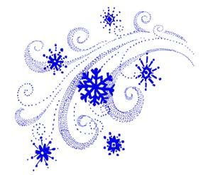 clipart snowflake wind