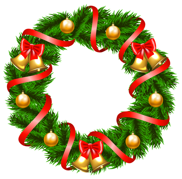 snowflake clipart wreath